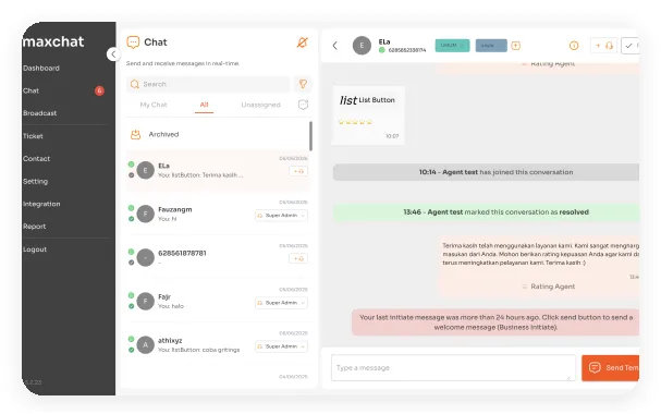 Tidak Ada Lagi <primary>Chat Tercecer</primary>